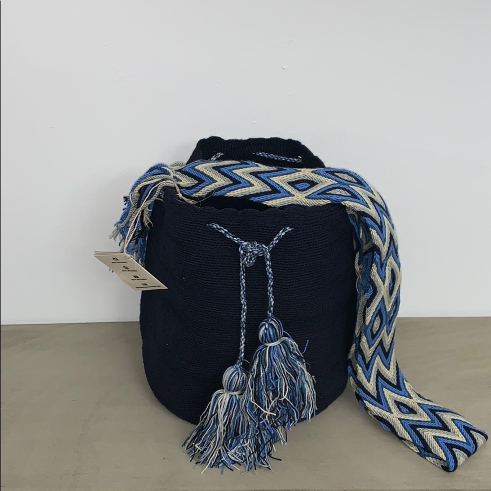 Wayuu Tribe crossbody bag navy